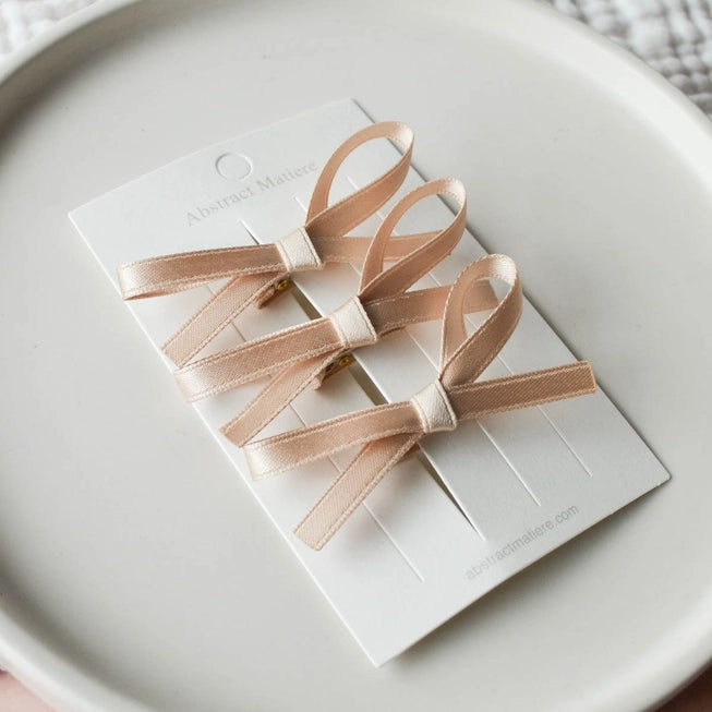 Satin Hair Ribbon Trio Set - Proper