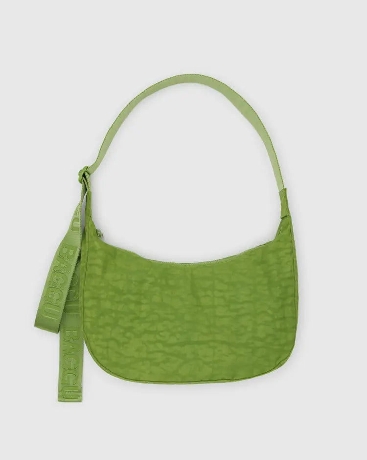 Baggu Medium Nylon Crescent Bag - Green Juice - Proper