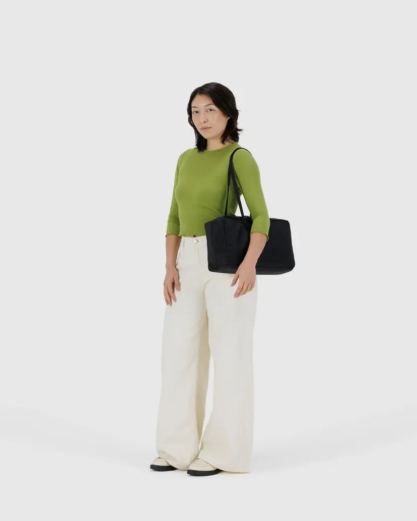 Medium Nylon Bowler Bag - Black - Proper