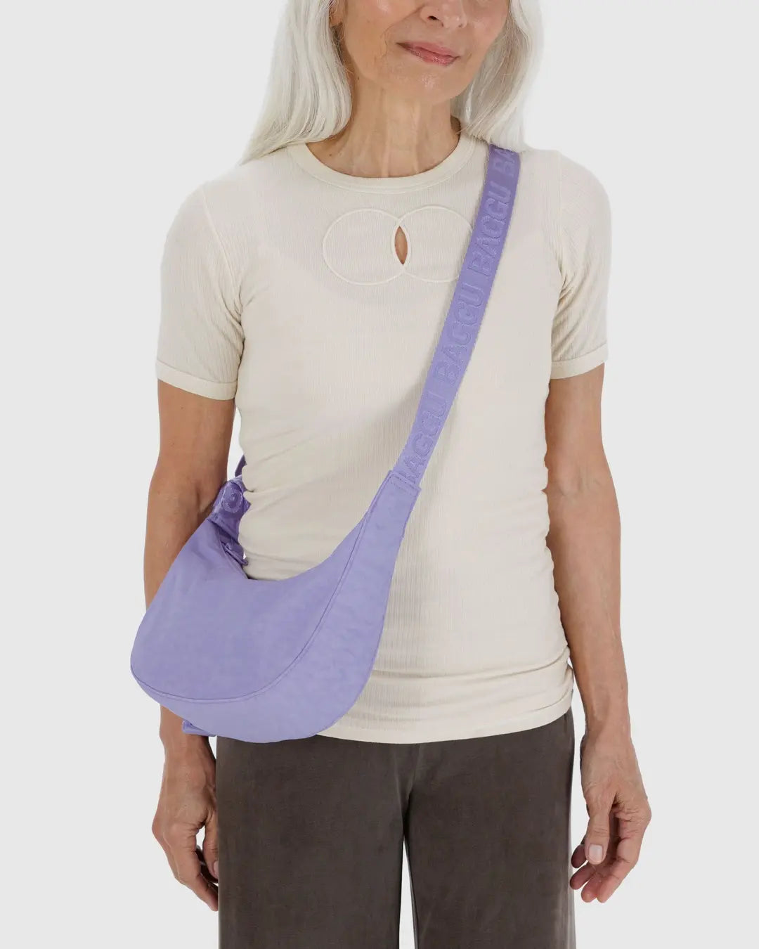 Baggu Small Nylon Crescent Bag - Wisteria - Proper