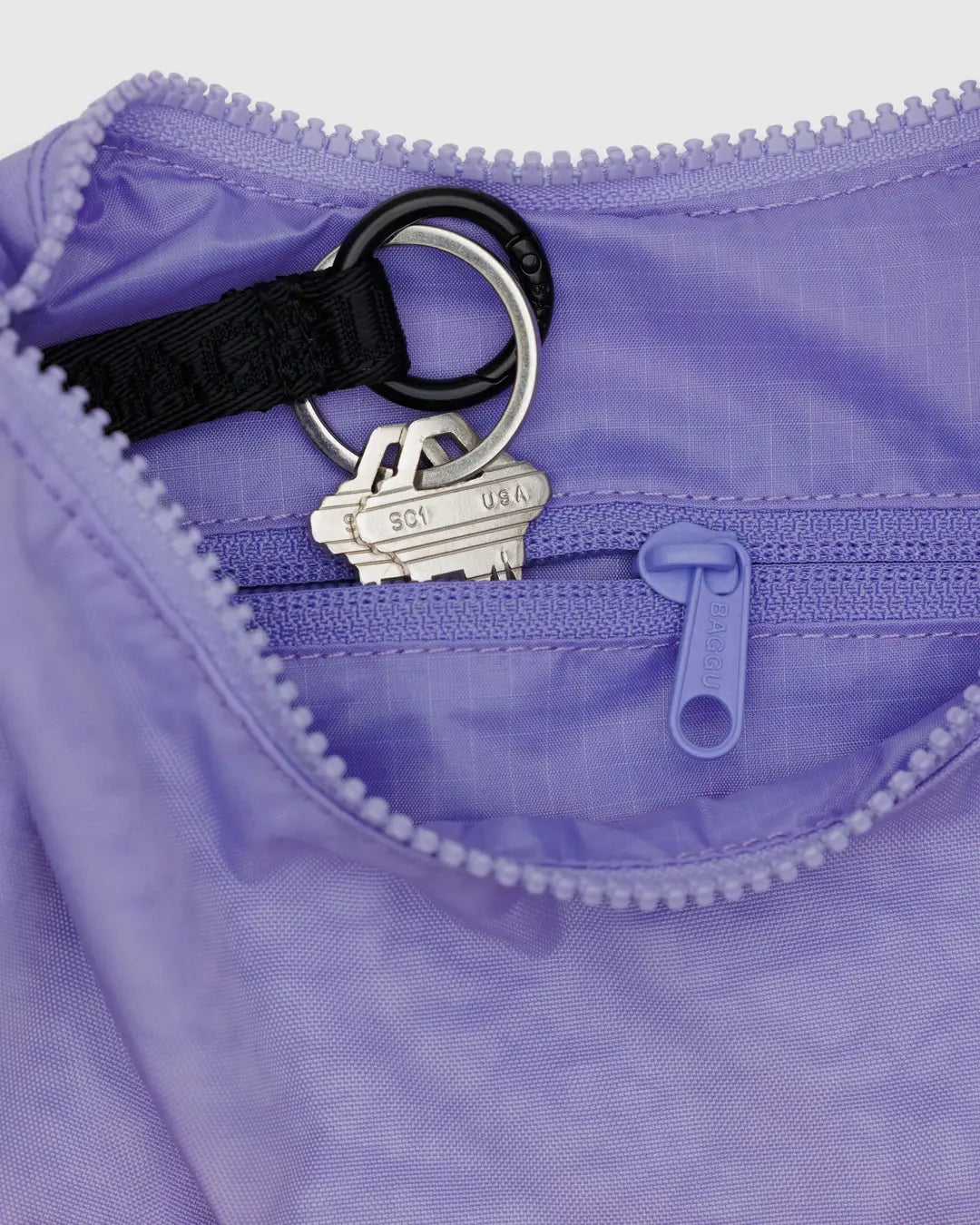 Baggu Small Nylon Crescent Bag - Wisteria - Proper