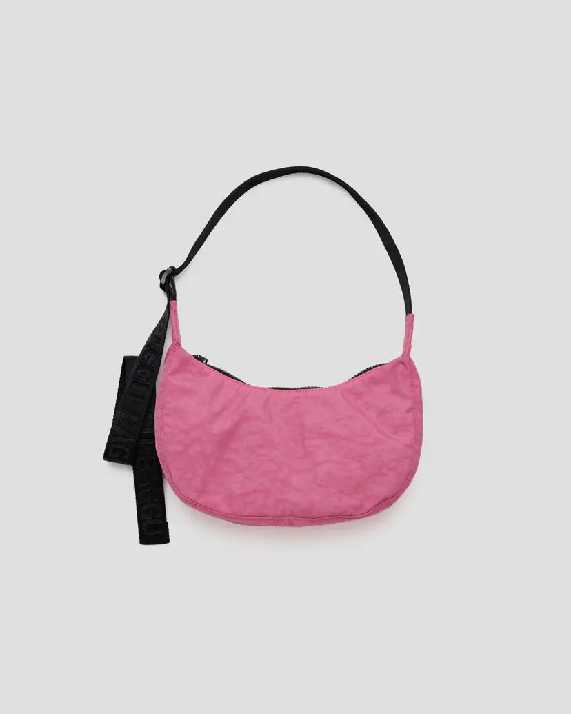 Baggu Small Nylon Crescent Bag - Azalea Pink - Proper
