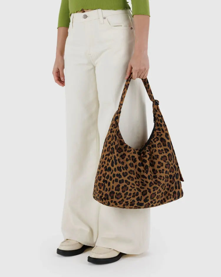 Baggu Nylon Shoulder Bag - Leopard - Proper