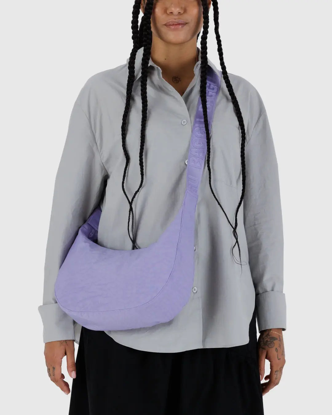 Baggu Medium Nylon Crescent Bag - Wisteria - Proper