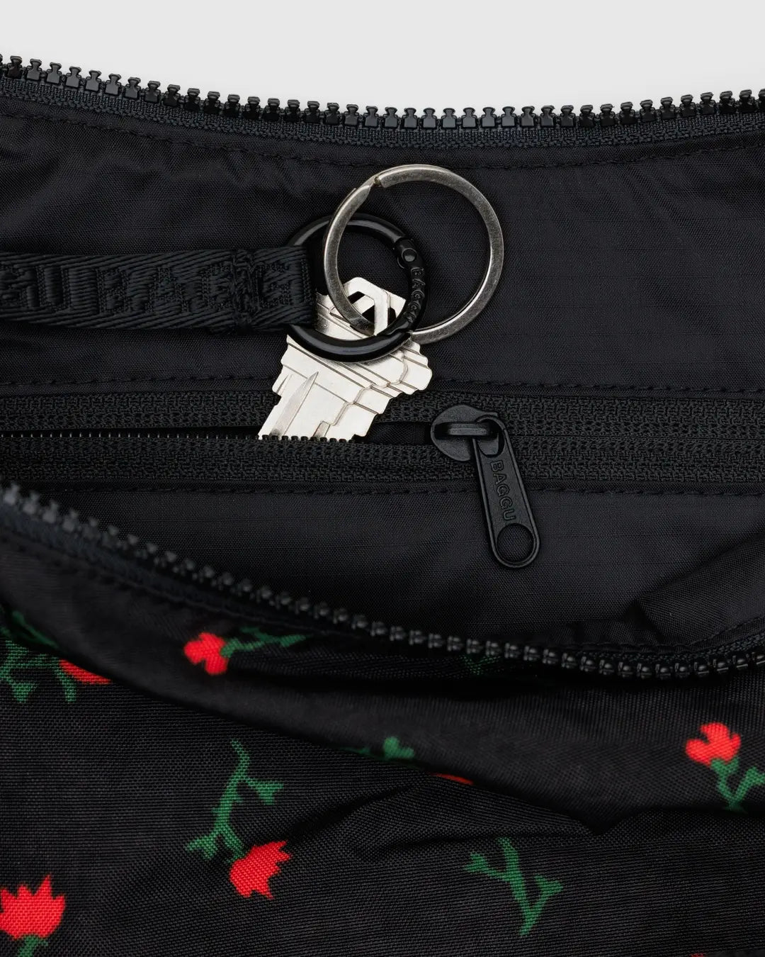 Baggu Medium Nylon Crescent Bag - Painted Wildflower - Proper