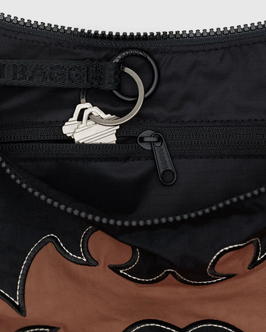 Baggu Medium Nylon Crescent Bag - Western Appliqué - Proper