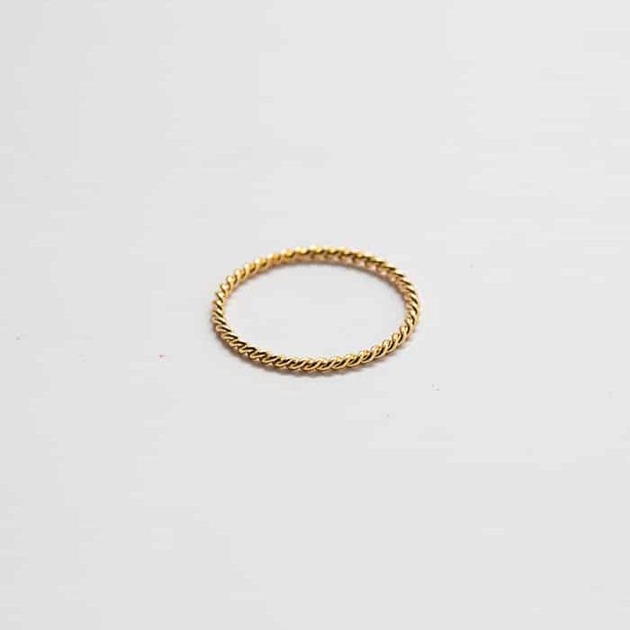Gold Rope Twist Stacking Ring - Proper