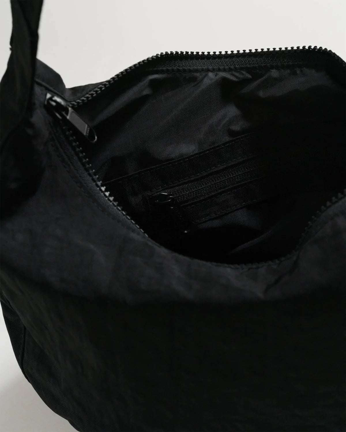 Black Baggu Medium Nylon Crescent Bag - Proper