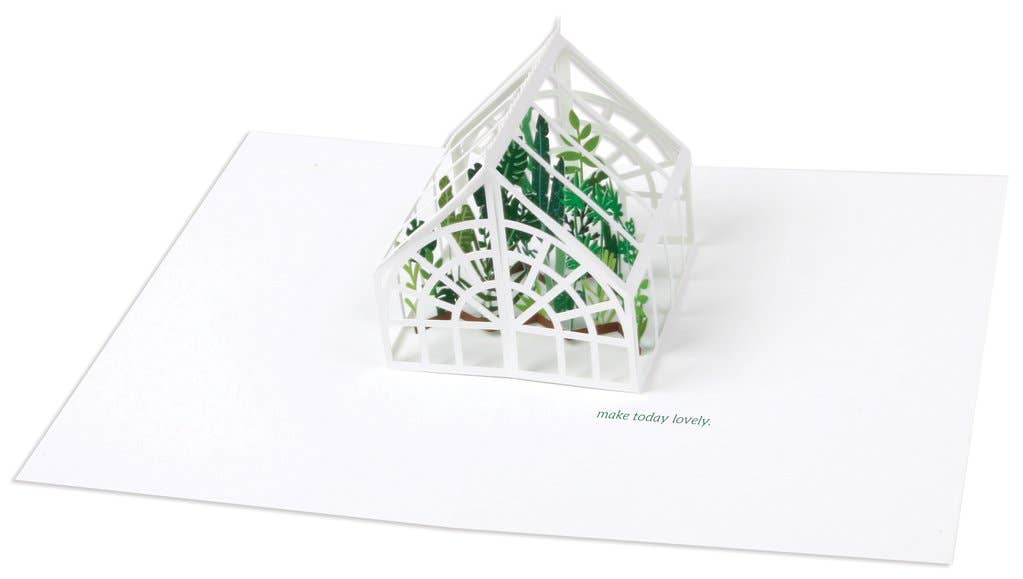 Green House Pop-Up Card - Proper