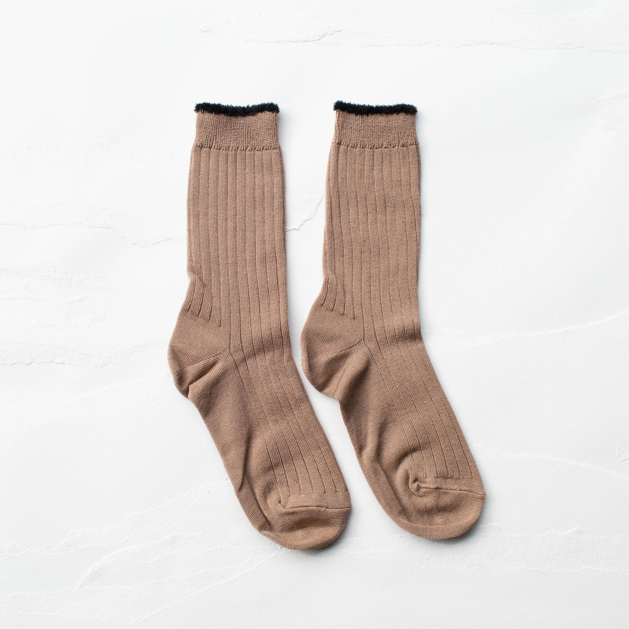 Fuzzy Trim Socks - Proper