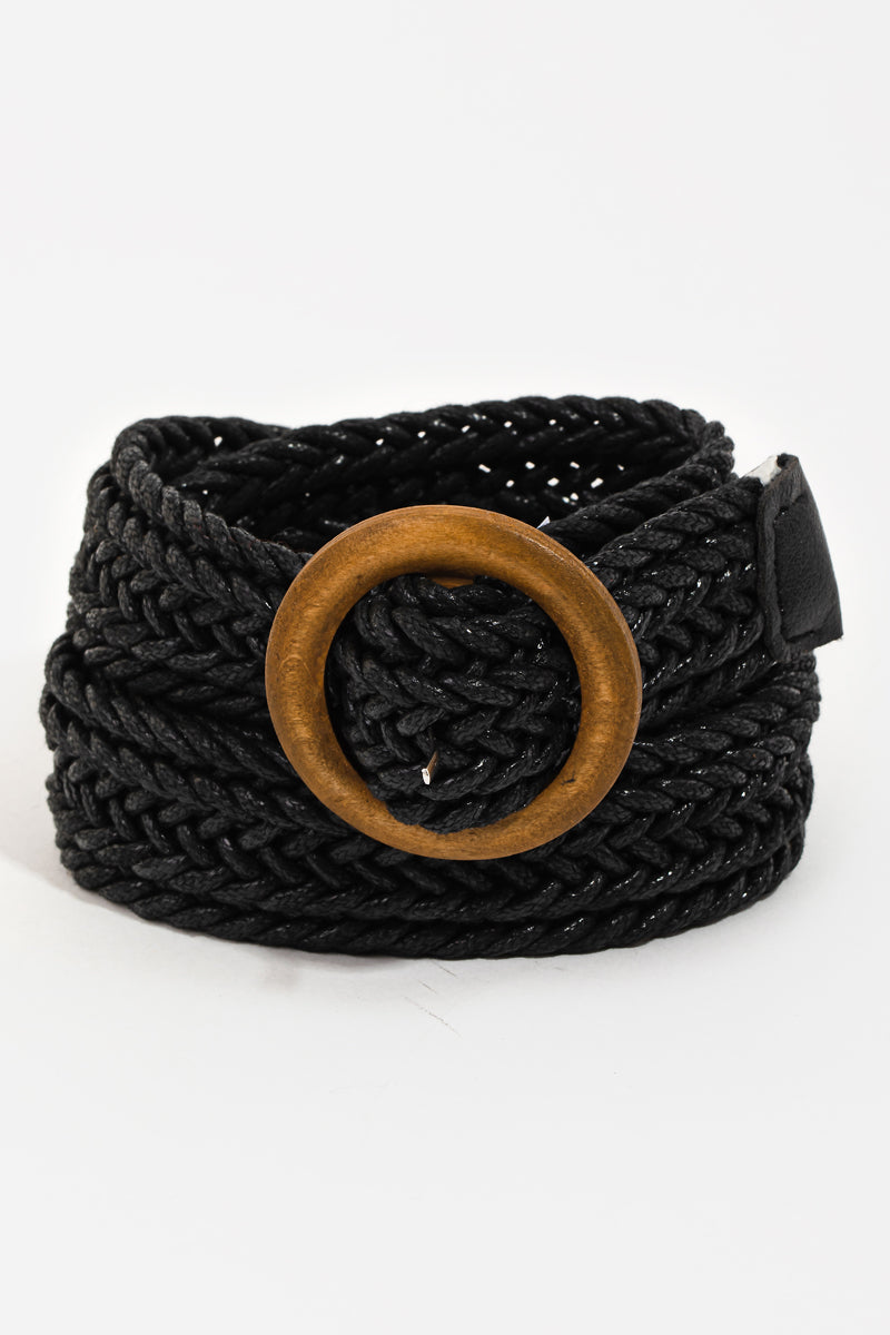 Braided Wood Buckle Belt - Proper