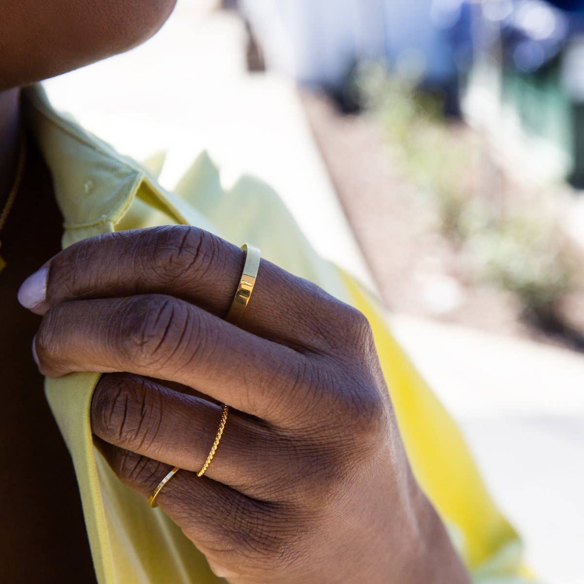 Gold Rope Twist Stacking Ring - Proper