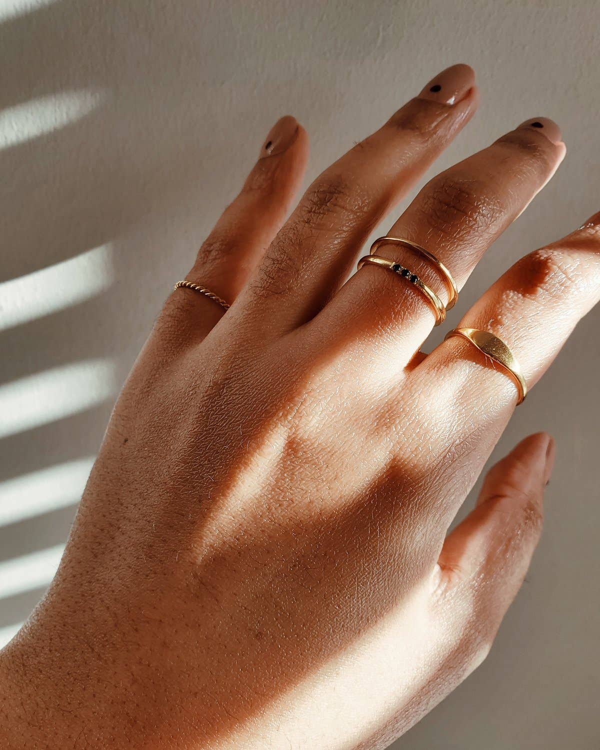 Gold Mini Signet Ring - Proper