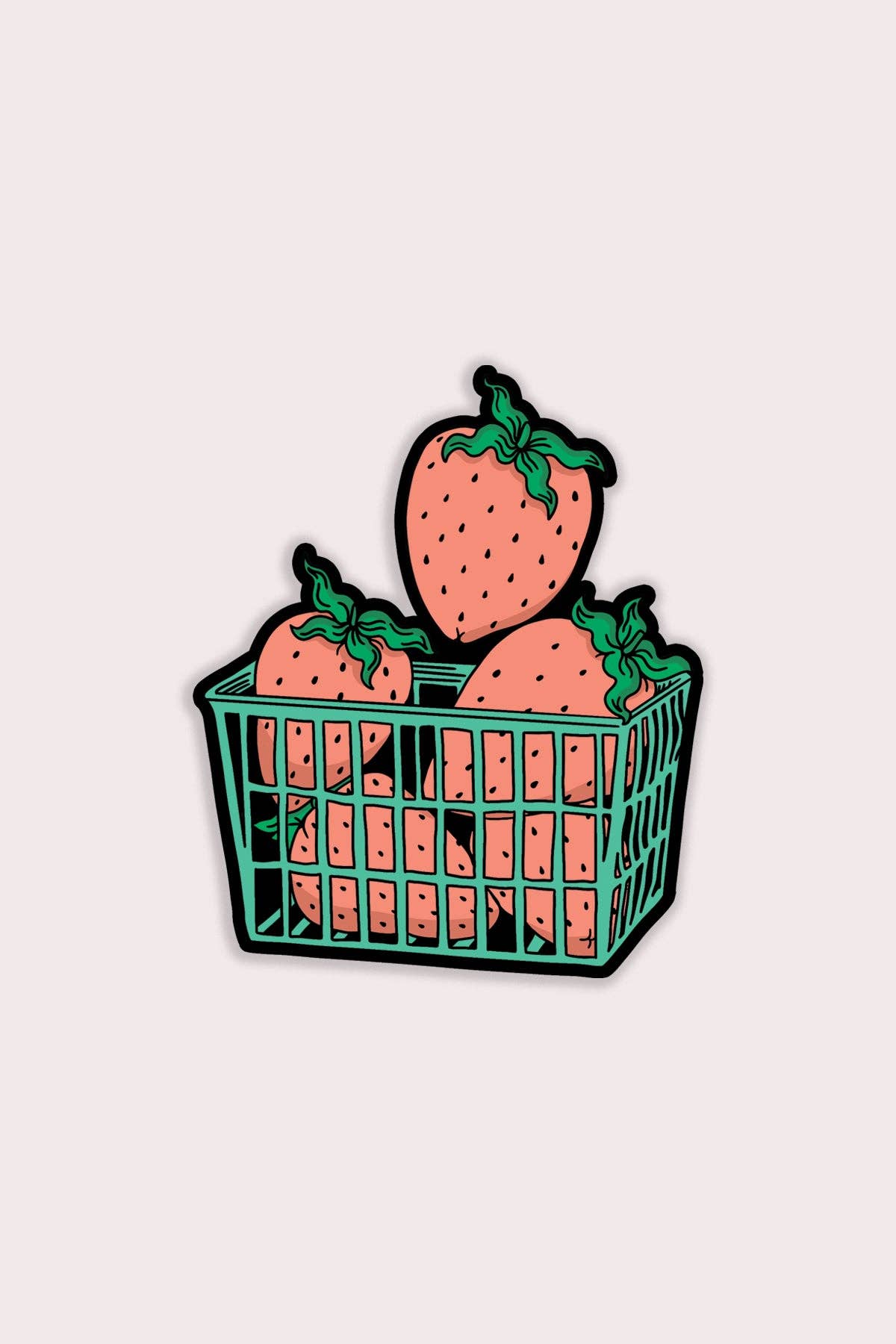 Berry Basket Vinyl Sticker - Proper