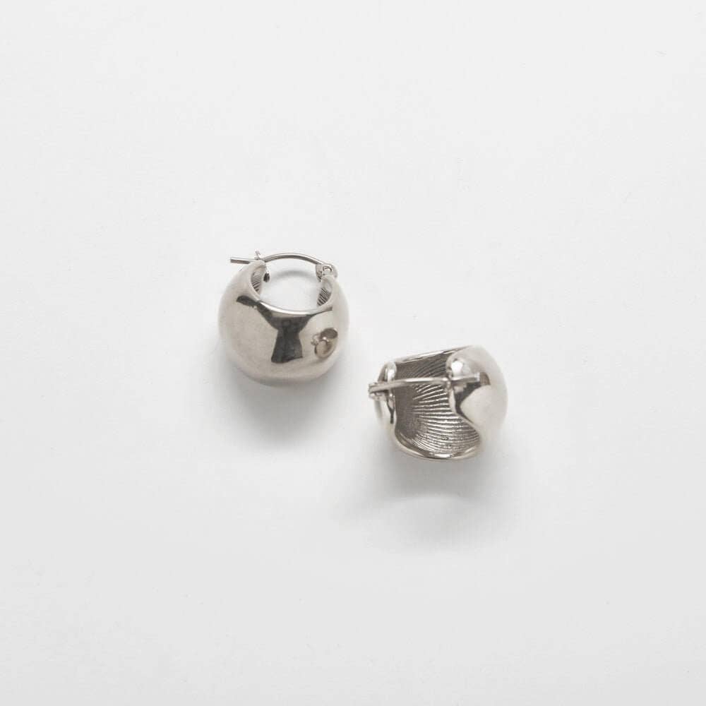 Silver Medium Mini Hoop Earrings - Proper