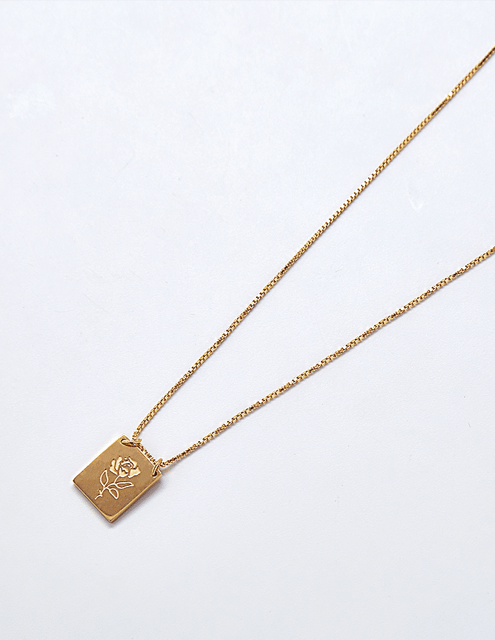 Gold Rose Necklace - Proper