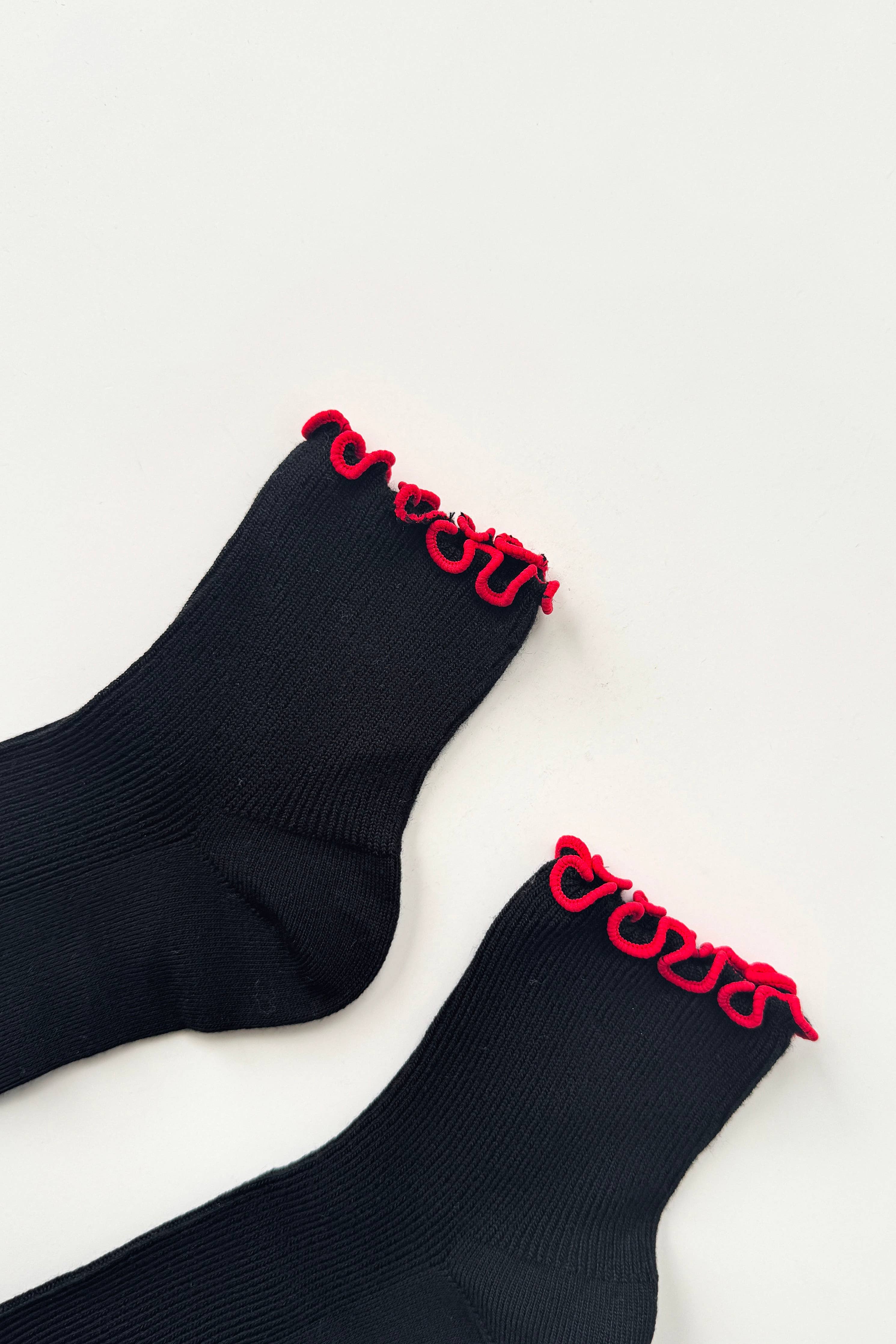 The Petite Ruffled Modal Socks (wholesale) - Proper