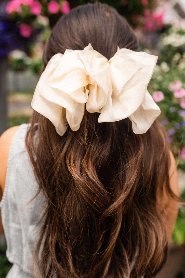 Chiffon Bow Barrette - Proper