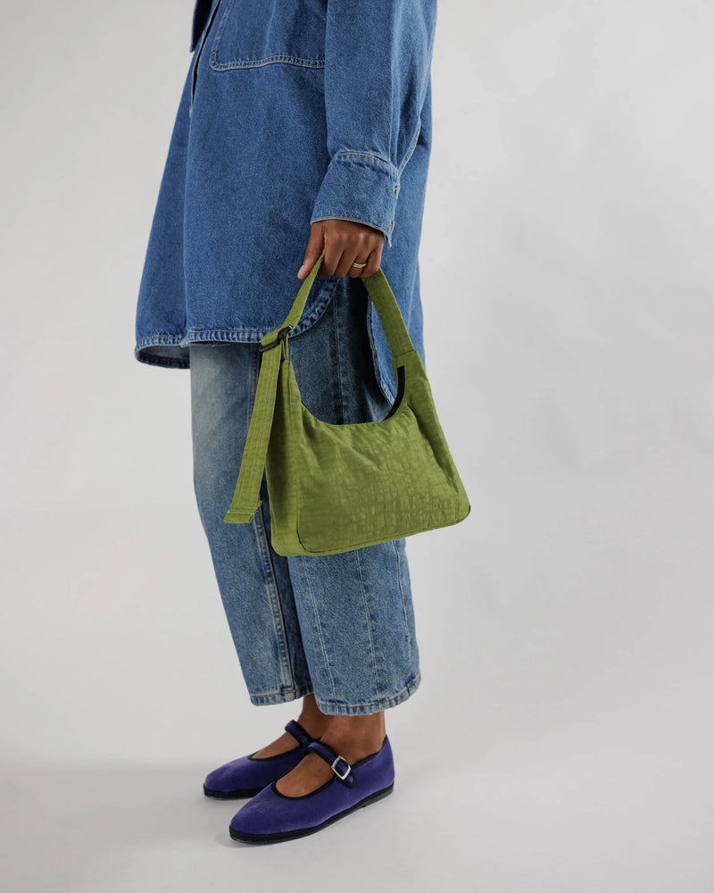 Mini Nylon Shoulder Bag - Avocado - Proper