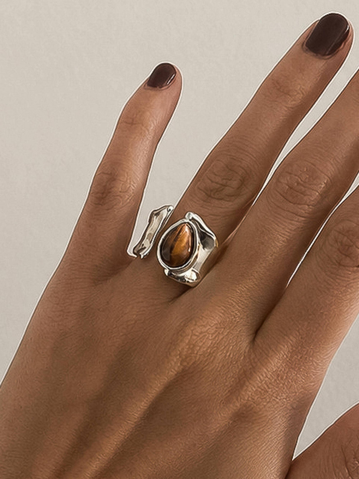 Jaspe Tiger Eye Ring