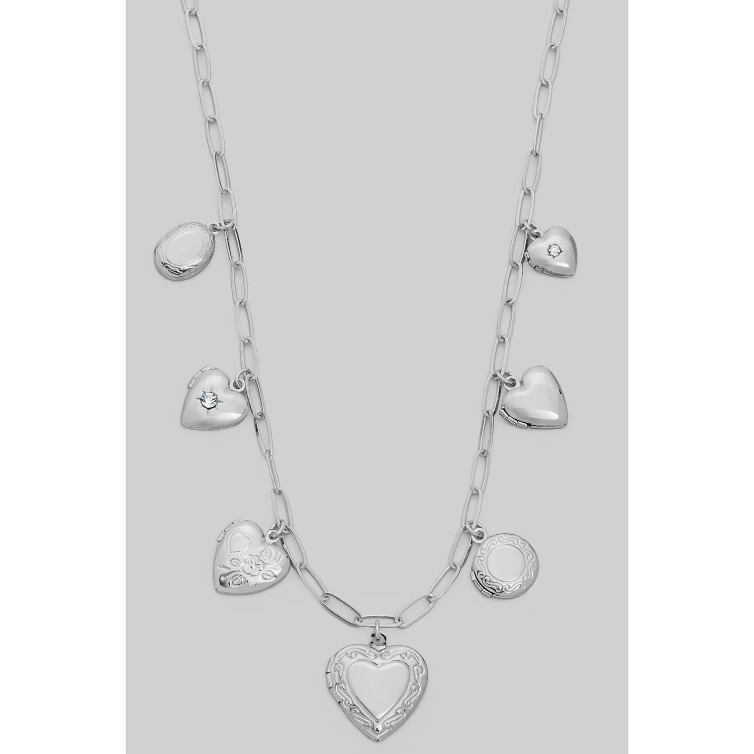 Seven Lockets Charm Necklace - Proper