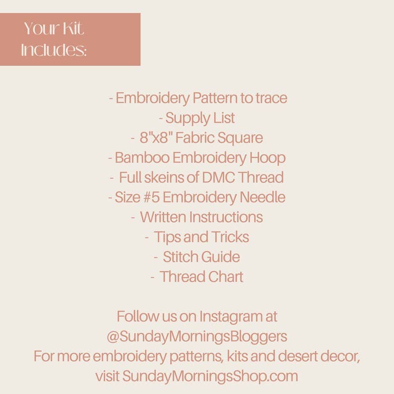 Pink Disco Embroidery Kit