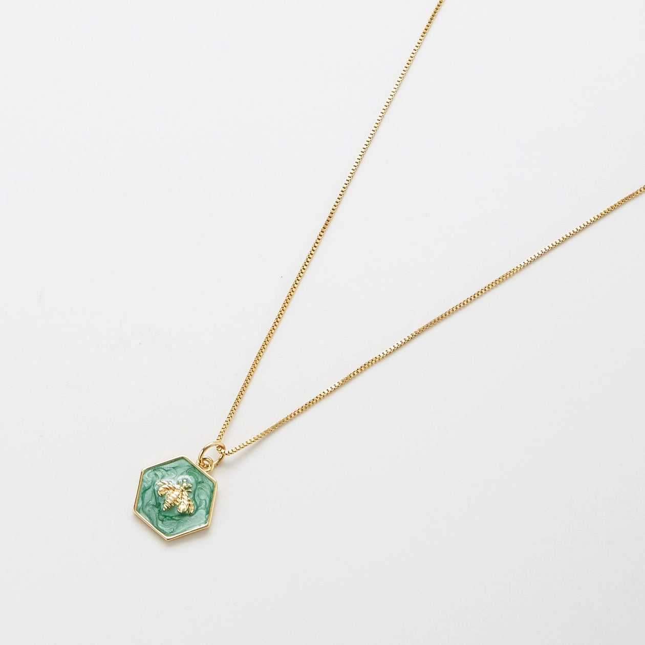 Green Bee Necklace - Proper