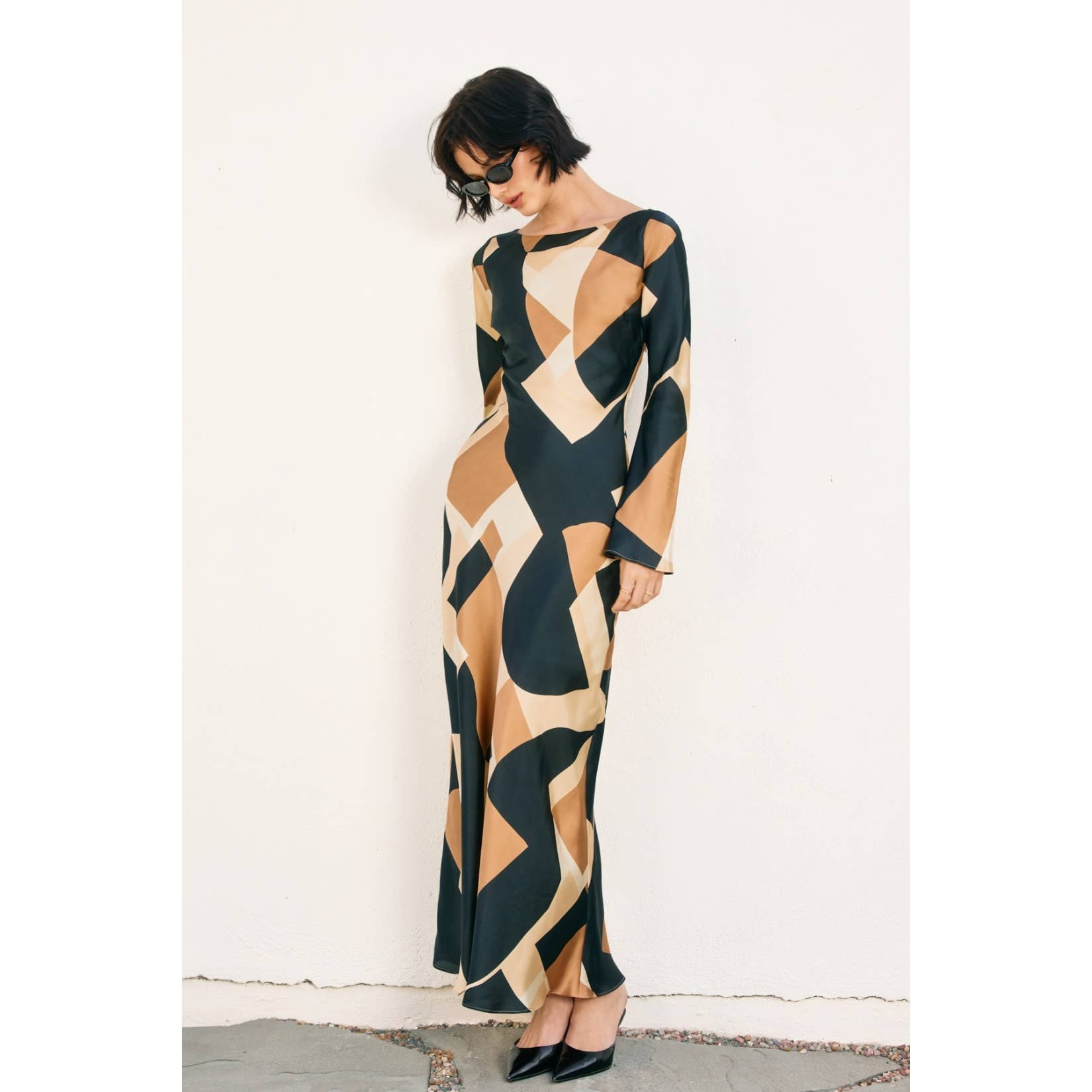 First Class Boat Neck Maxi Dress - Proper