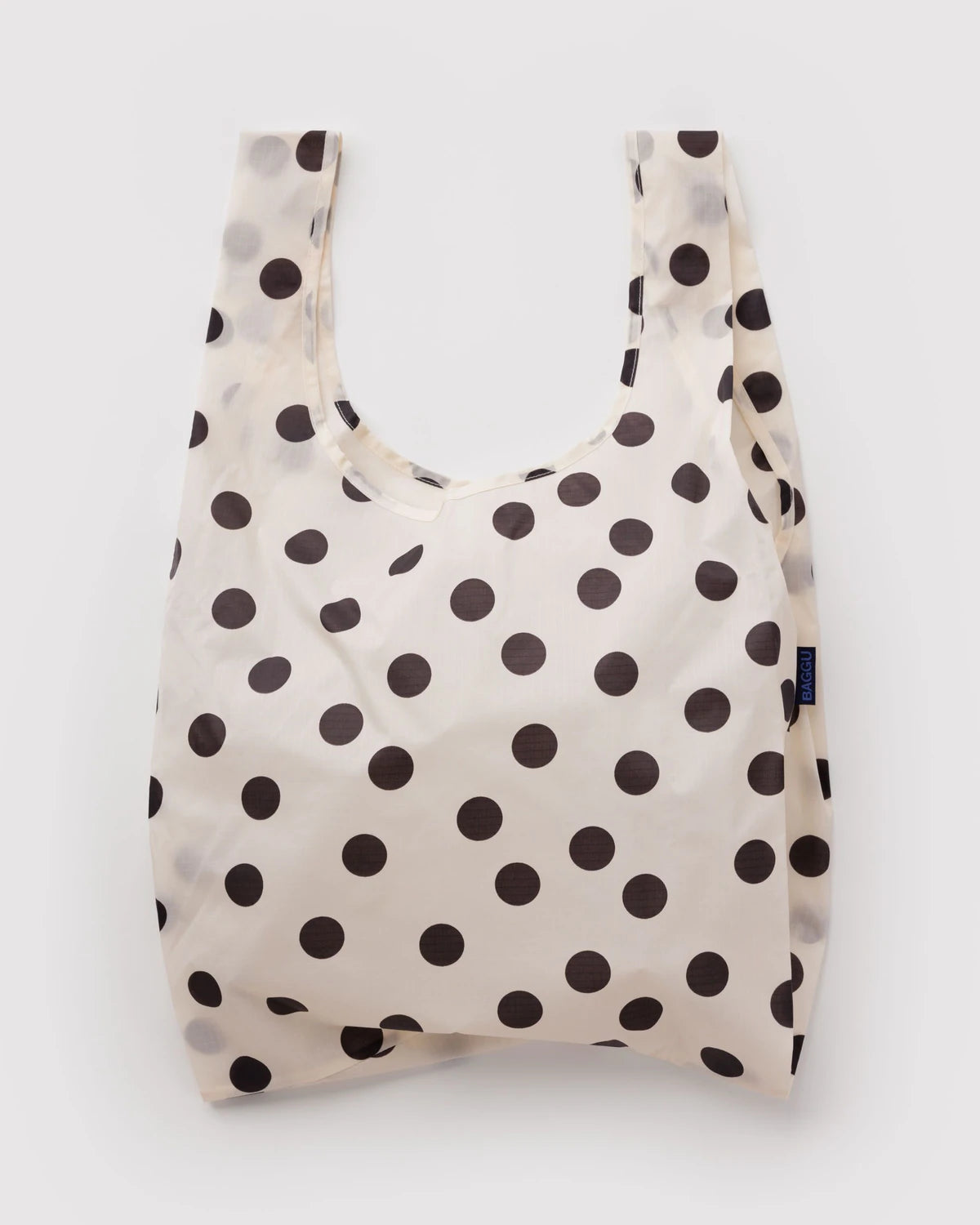 Standard Baggu - Cream and Black Polka Dot