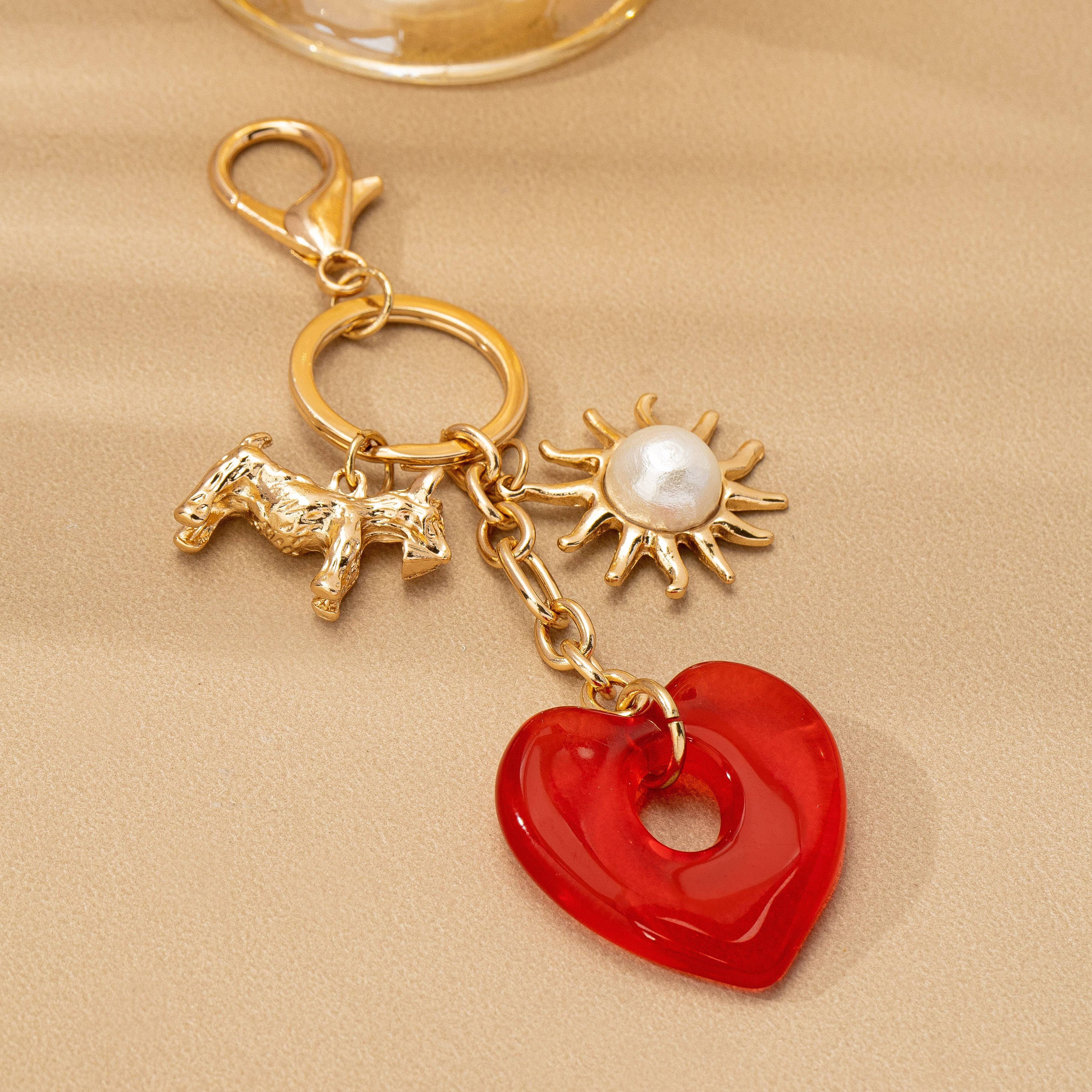 Heart Dog Bag Charm