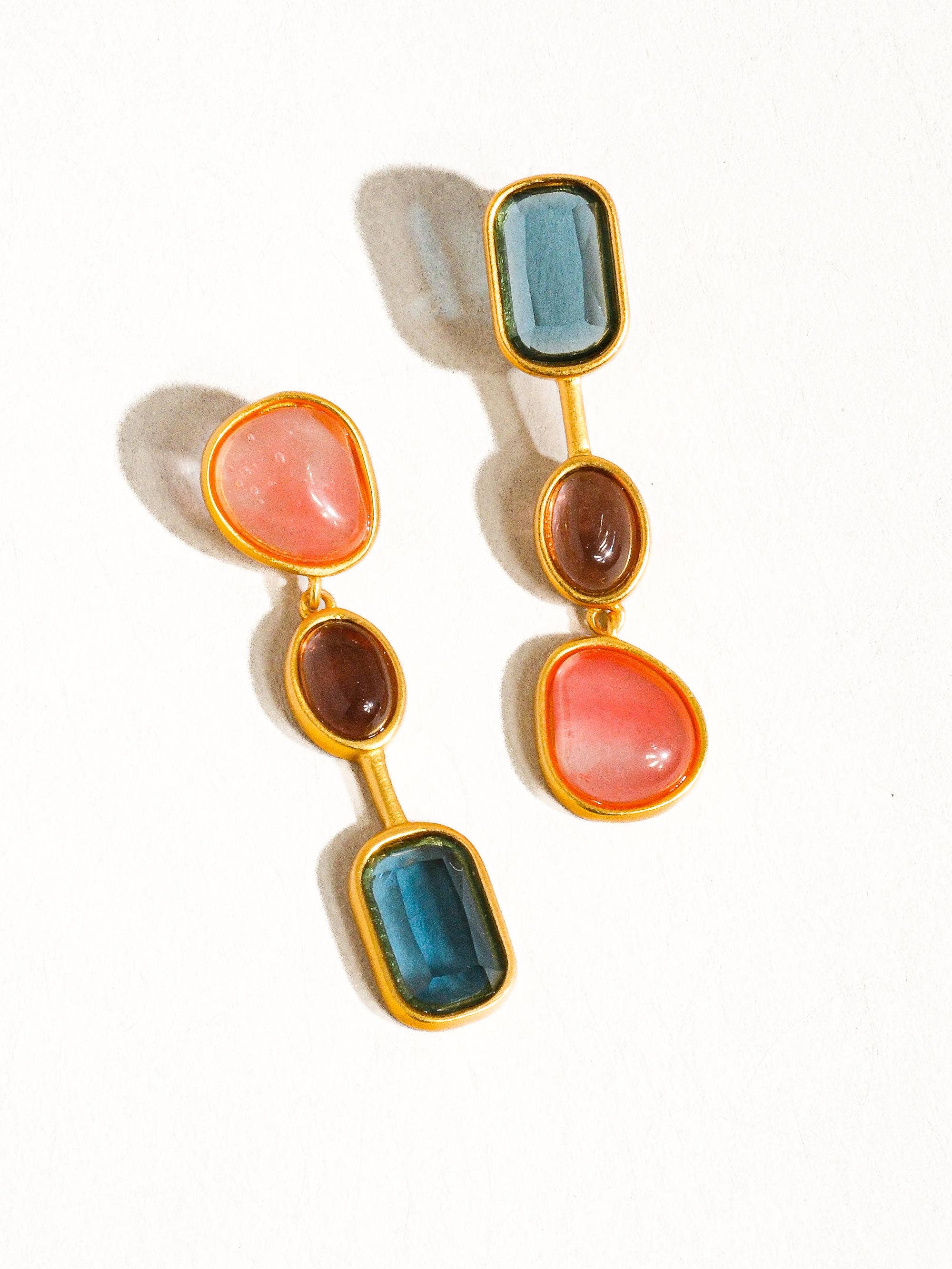 Delia Mismatch Drop Earring - Proper