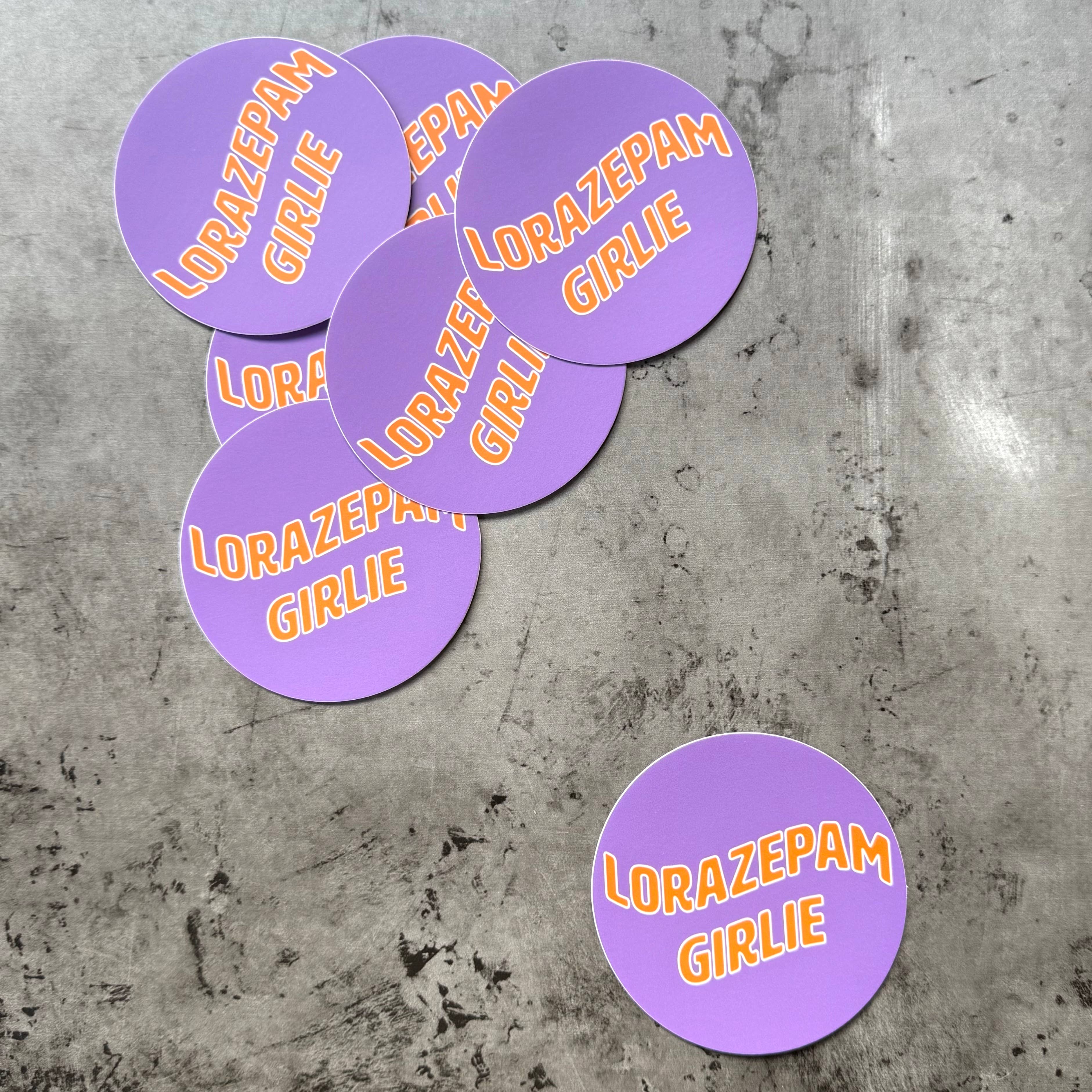 Lorazepam Girlie Sticker - Proper