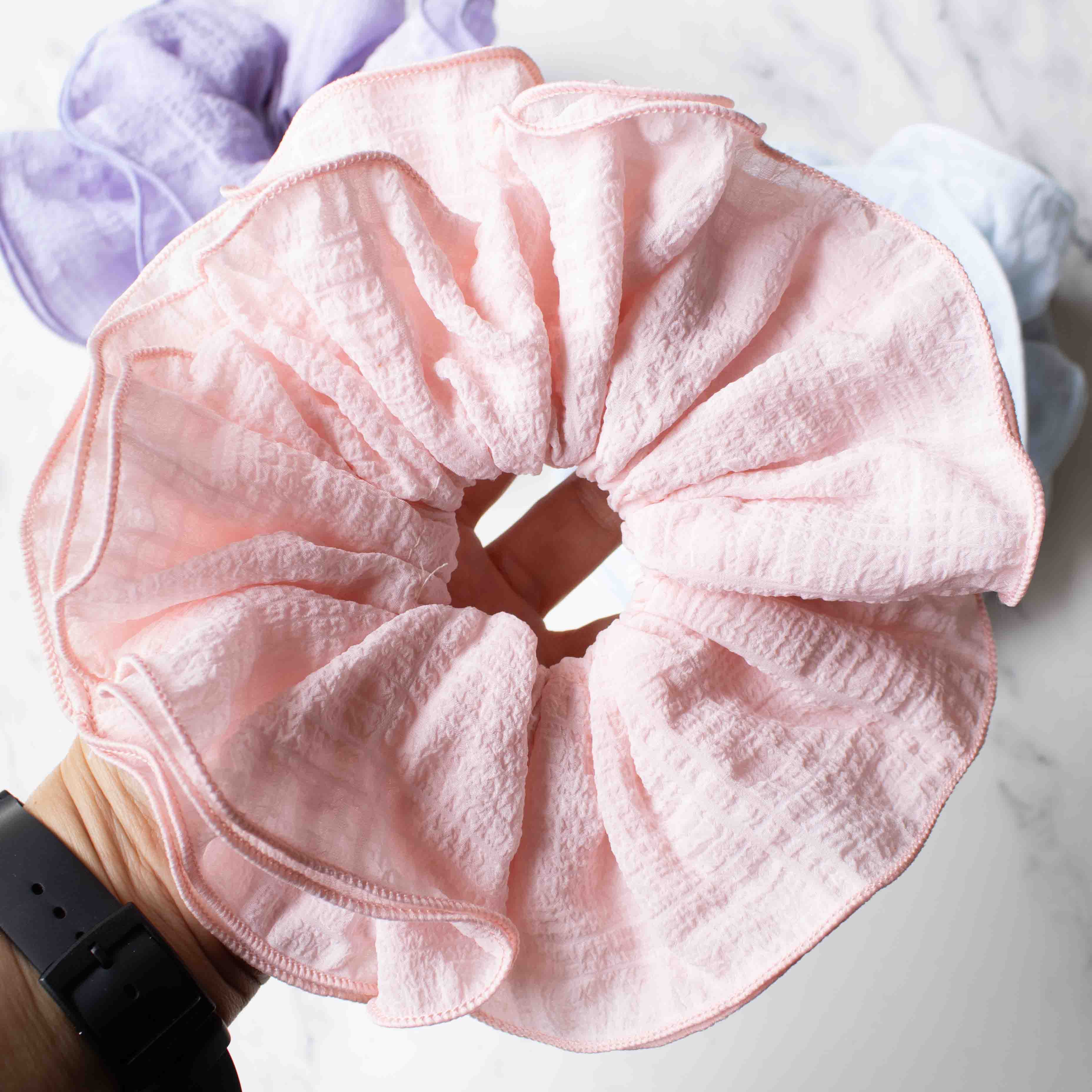 Ruffle Light Scrunchie