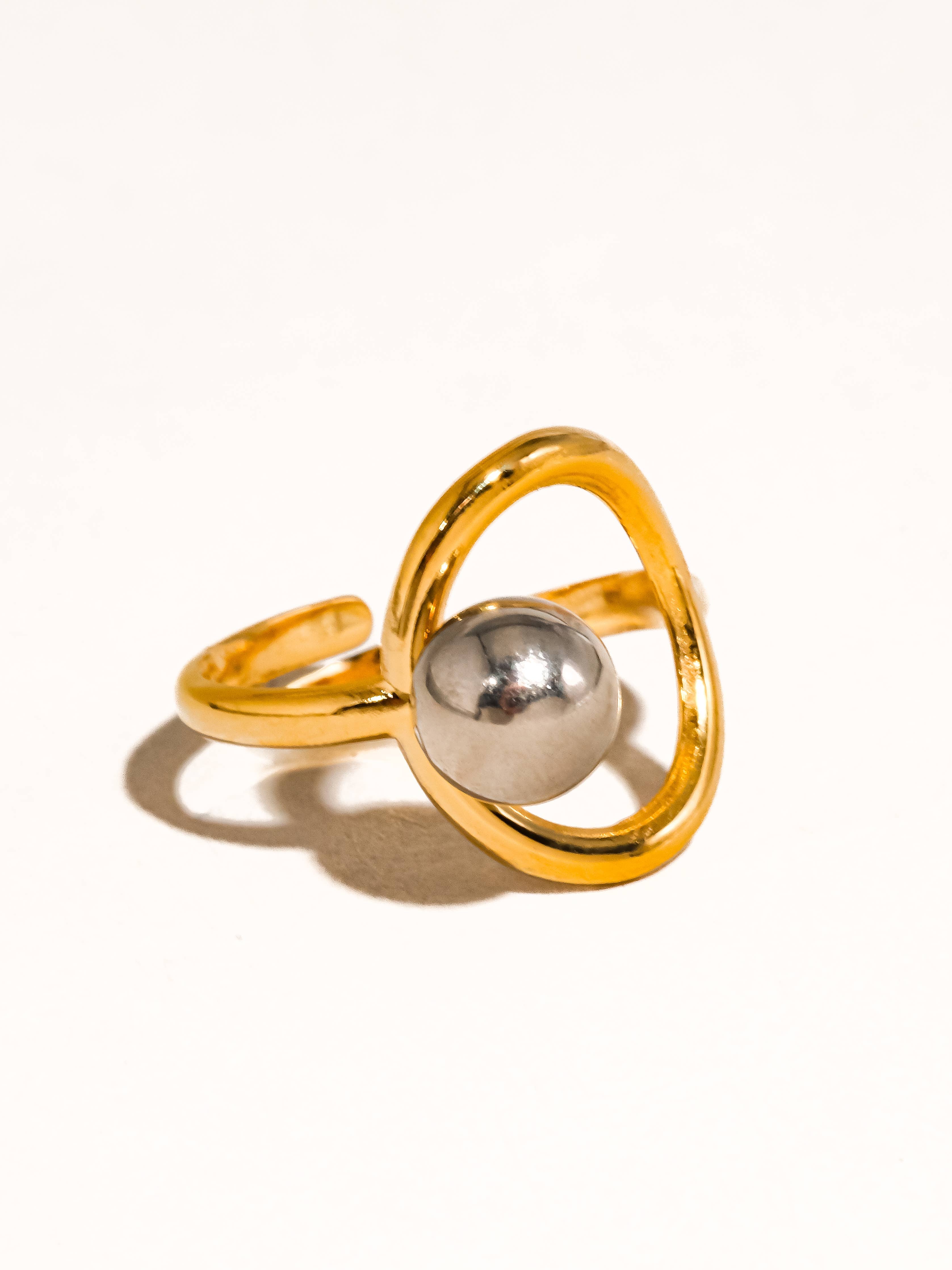 Sibylle Two Tone Round Ring - Proper