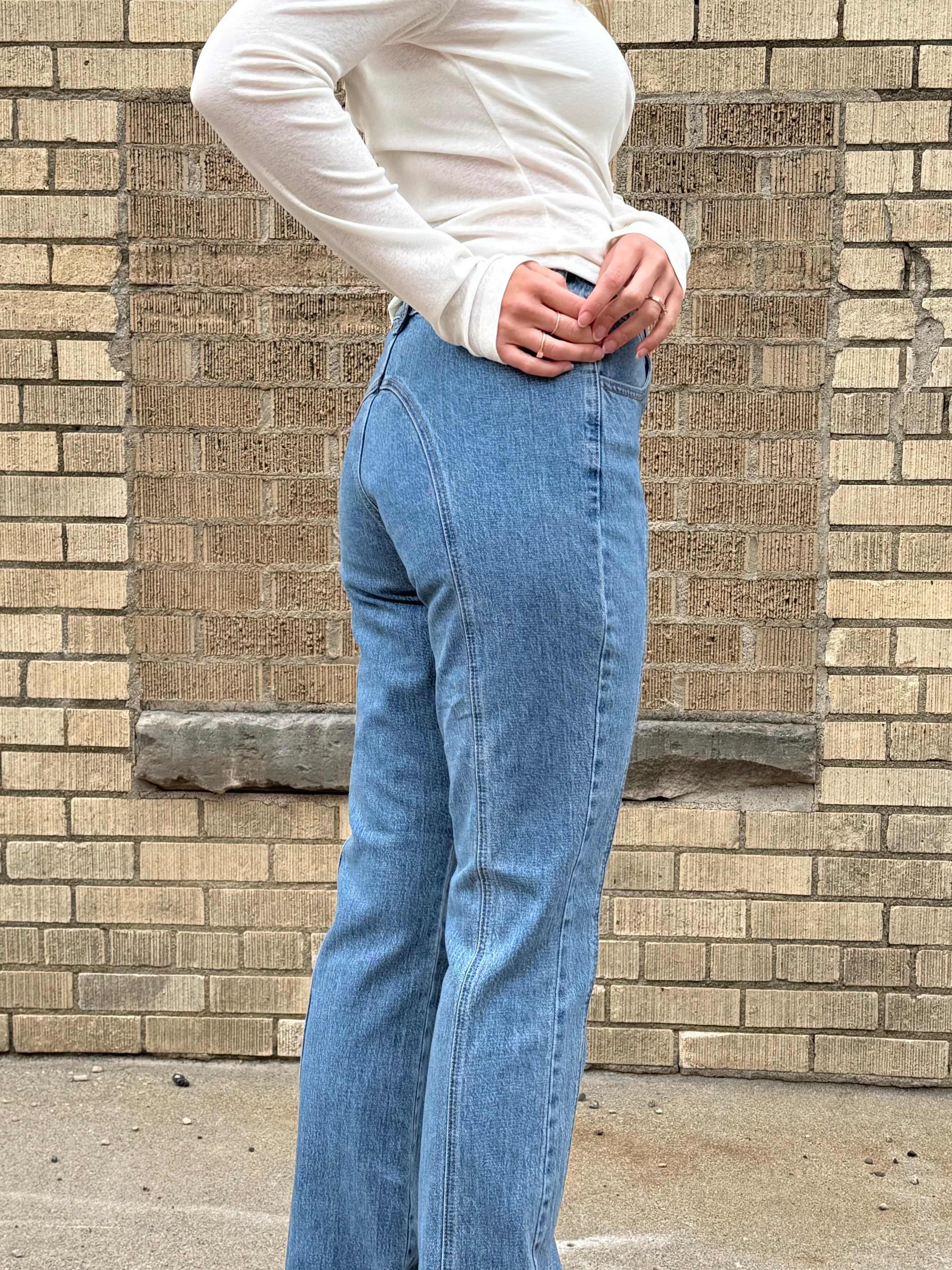 Seamed Bootcut Jeans