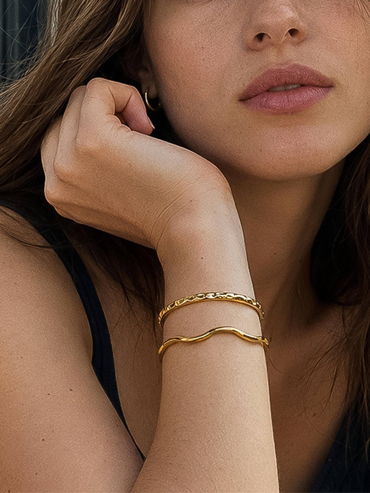 Emerson Hammered Bangle Bracelet