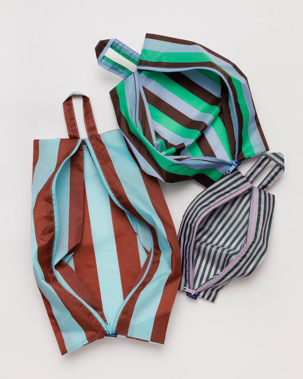 Baggu 3D Zip Set - Vacation Stripe Mix - Proper