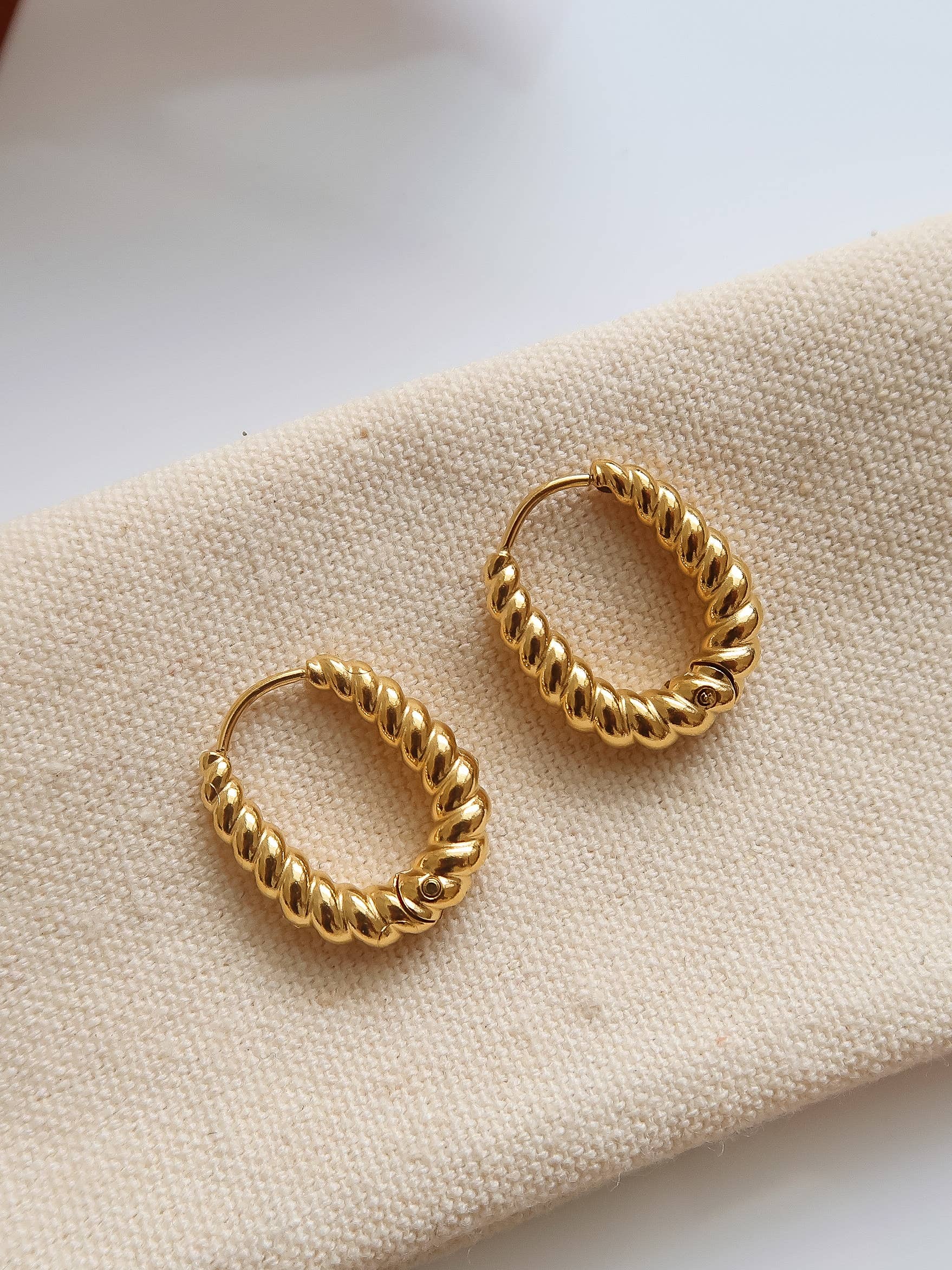 Cere Twisted Hoop Earrings