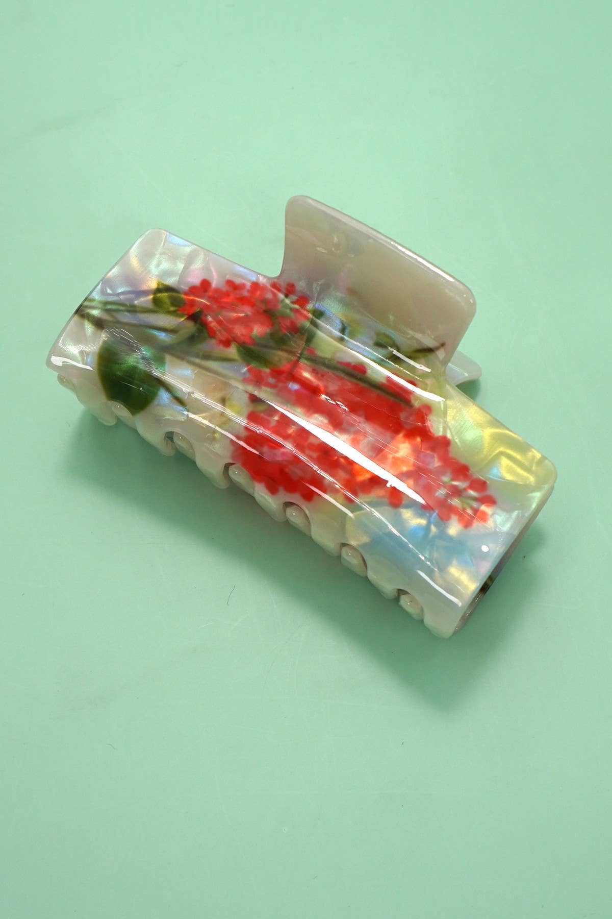 Floral Inlay Claw Clip - Proper