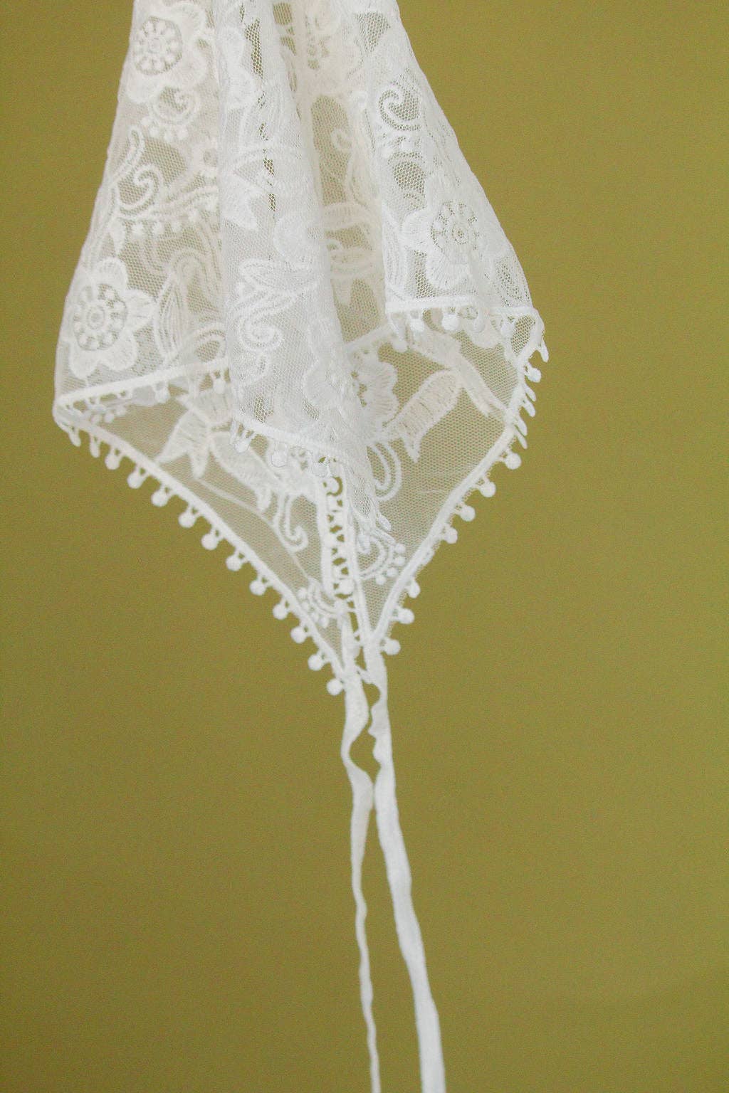 White Lace Tie Bandana - Proper