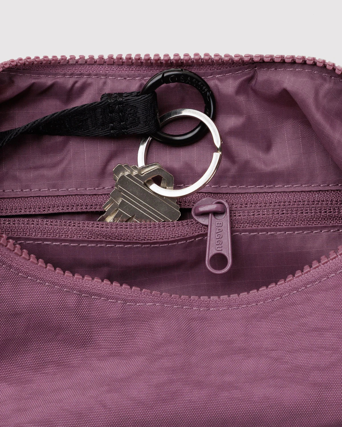 Baggu Small Nylon Crescent Bag -  Wild Plum