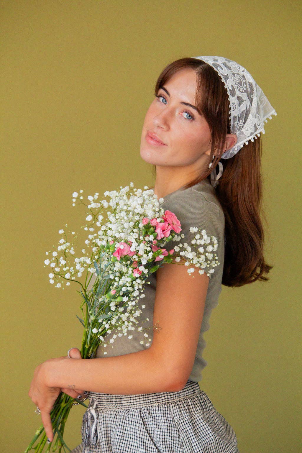 White Lace Tie Bandana - Proper