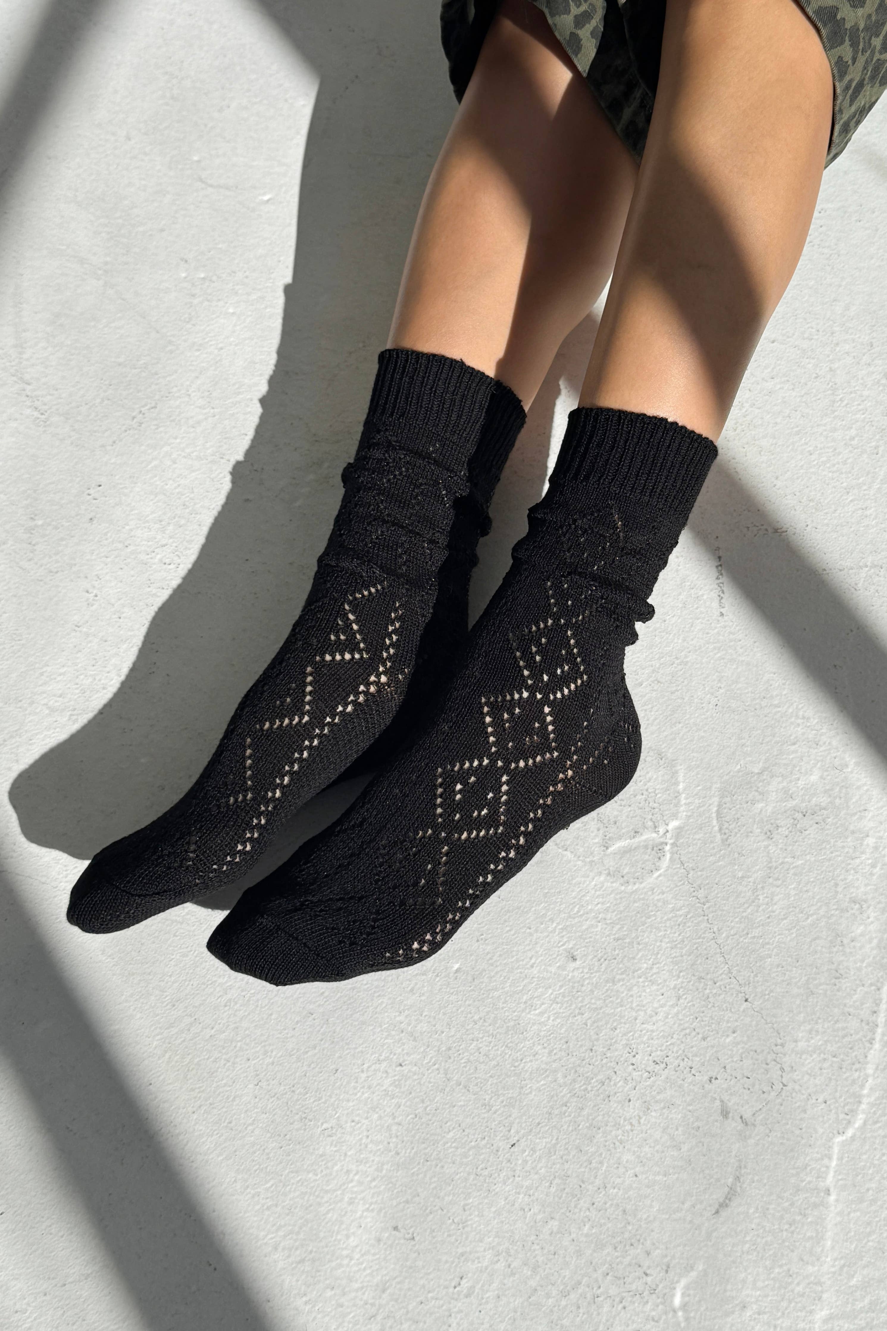 Modal Eyelet Socks (wholesale) - Proper
