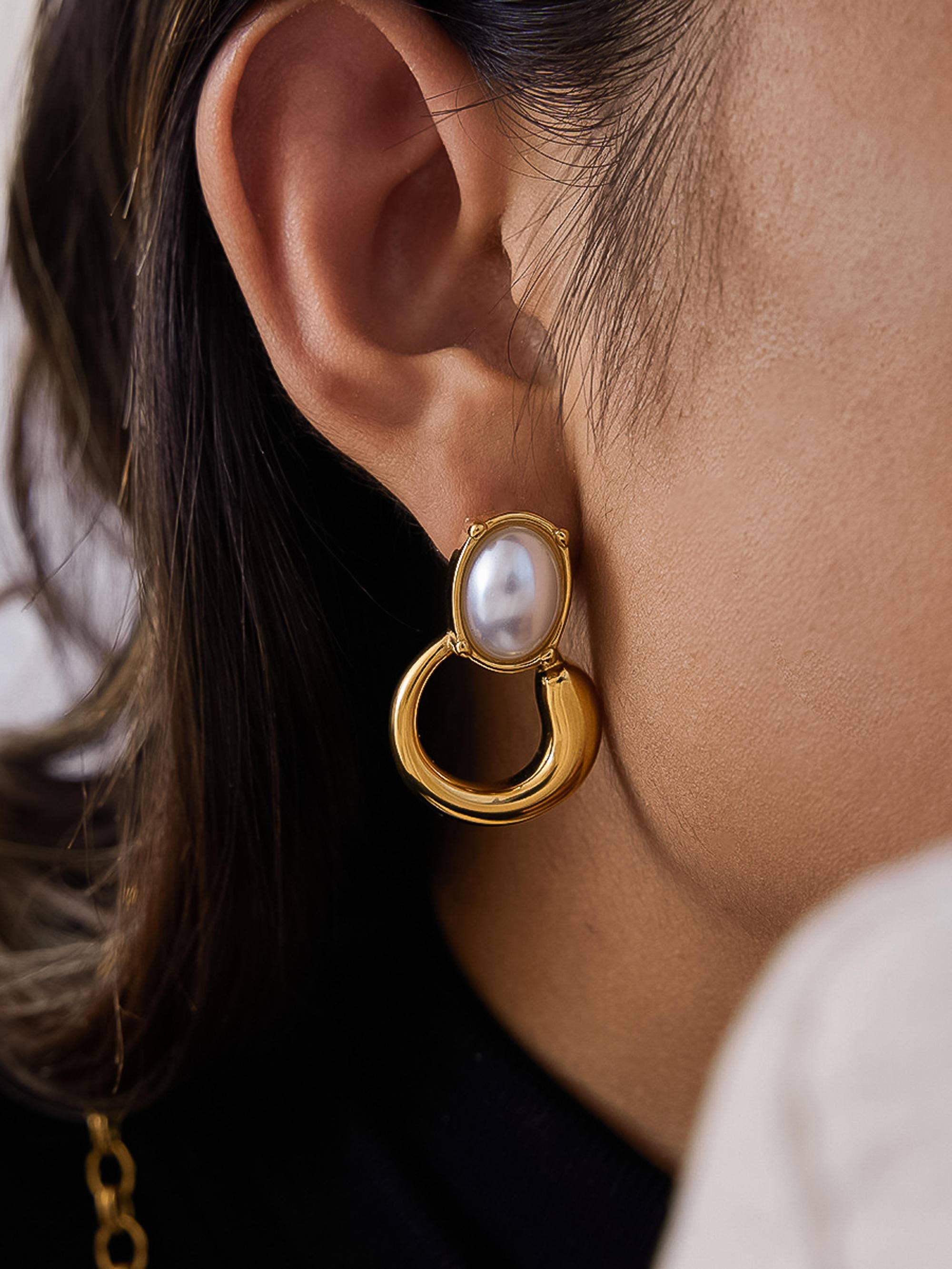 Anémone Pearl Drop Earrings - Proper