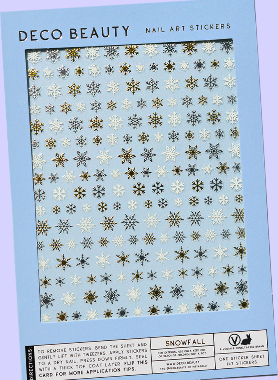 Nail Art Stickers - Snowfall