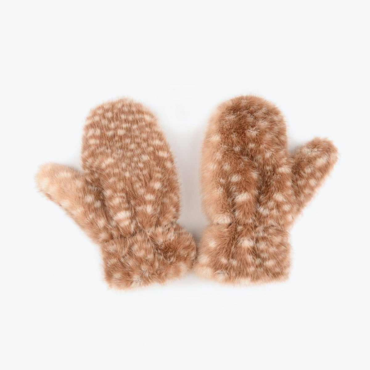 Deer Print Mittens