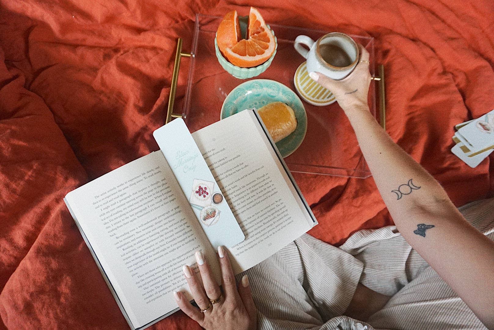 Slow Mornings Only Bookmark - Proper