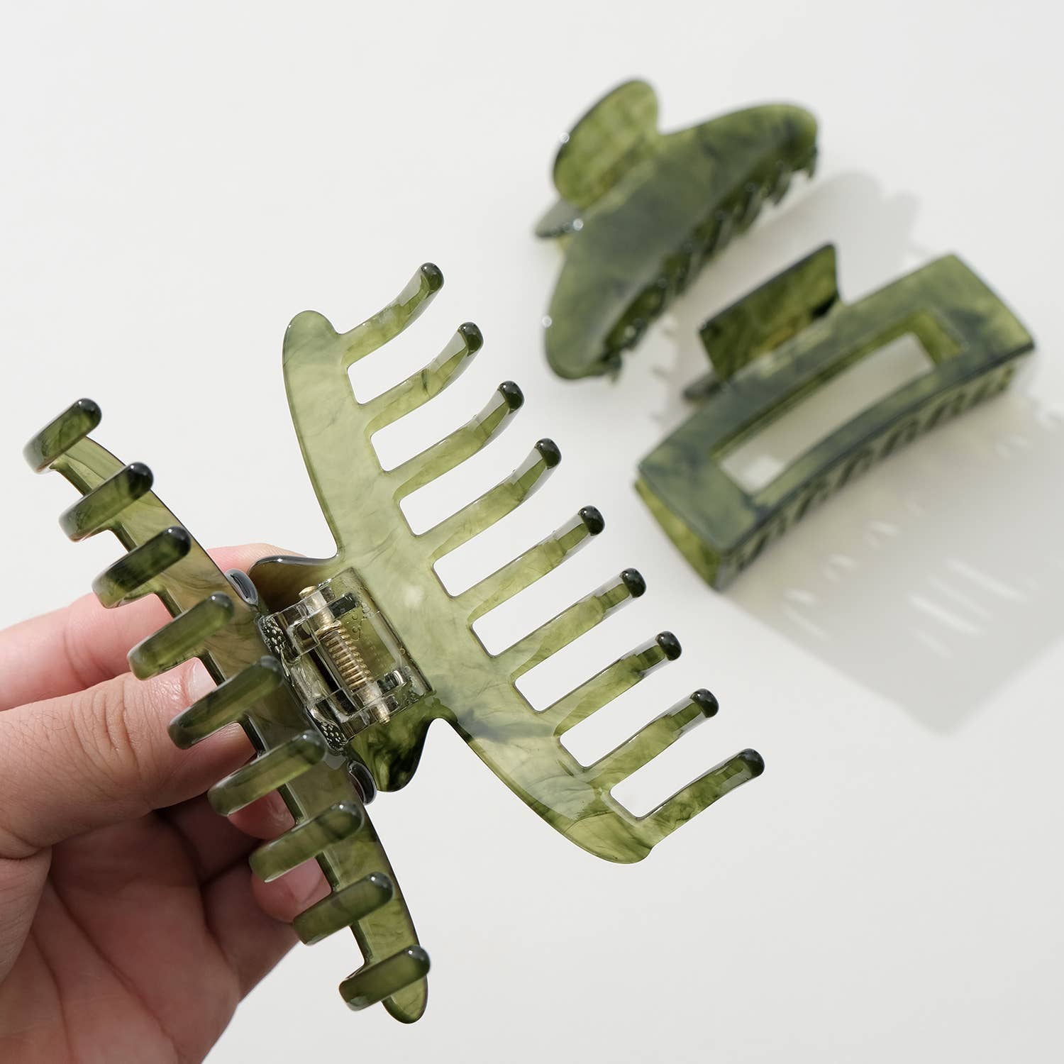 Jade Green Large | Assorted Large Claw Clips - Proper