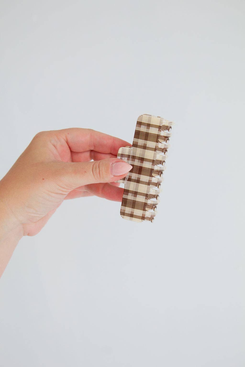 Gingham Edit Claw Clip