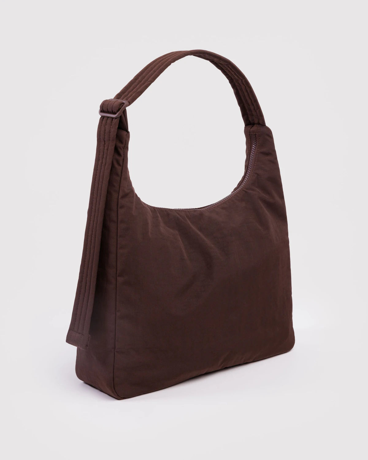 Nylon Shoulder Bag - Coffee - Proper